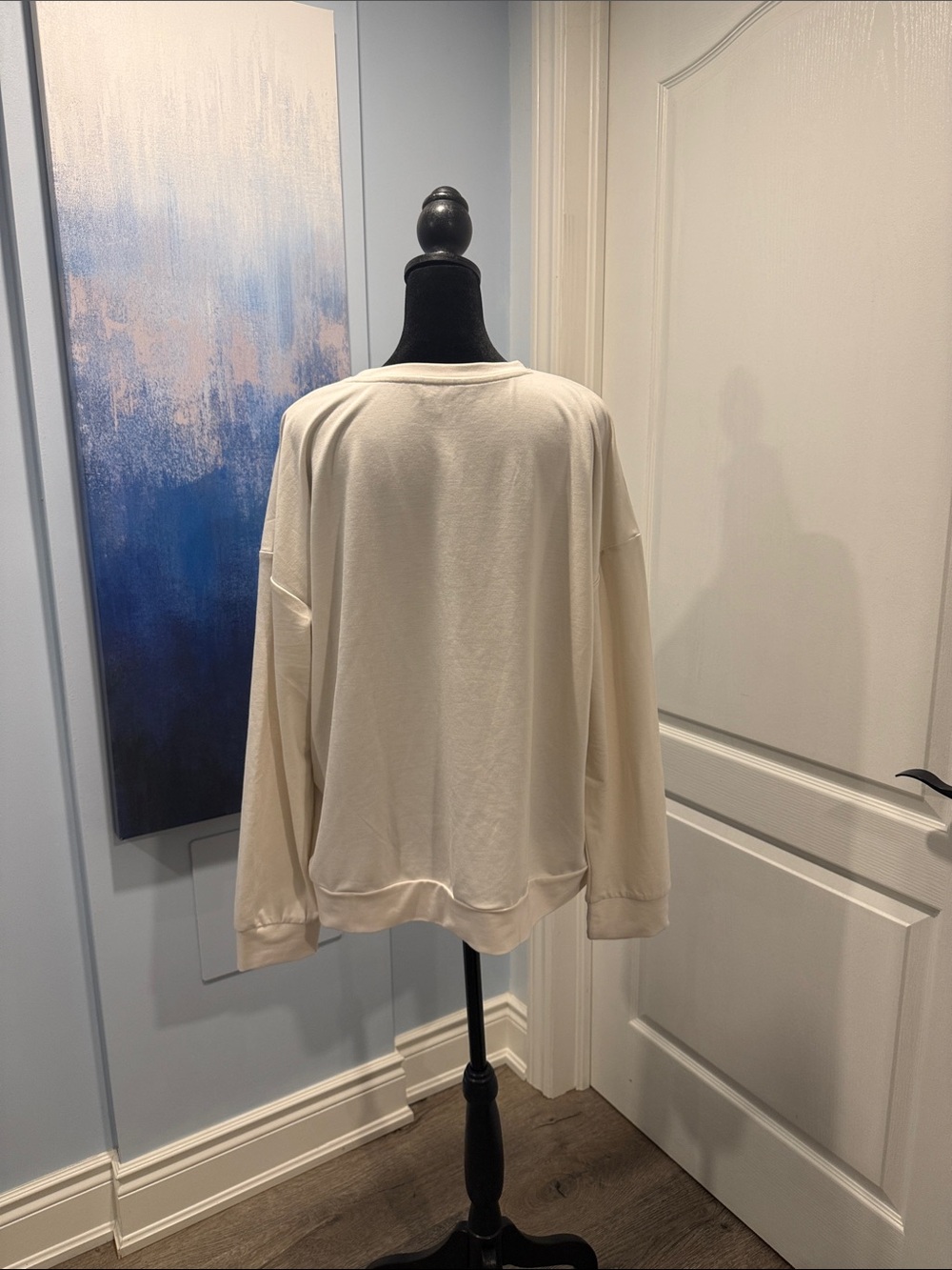 Buy 2 for 20$ ✌🏻Reitmans Cream "French Social Club" Crewneck Sweater - Picture 2 of 4